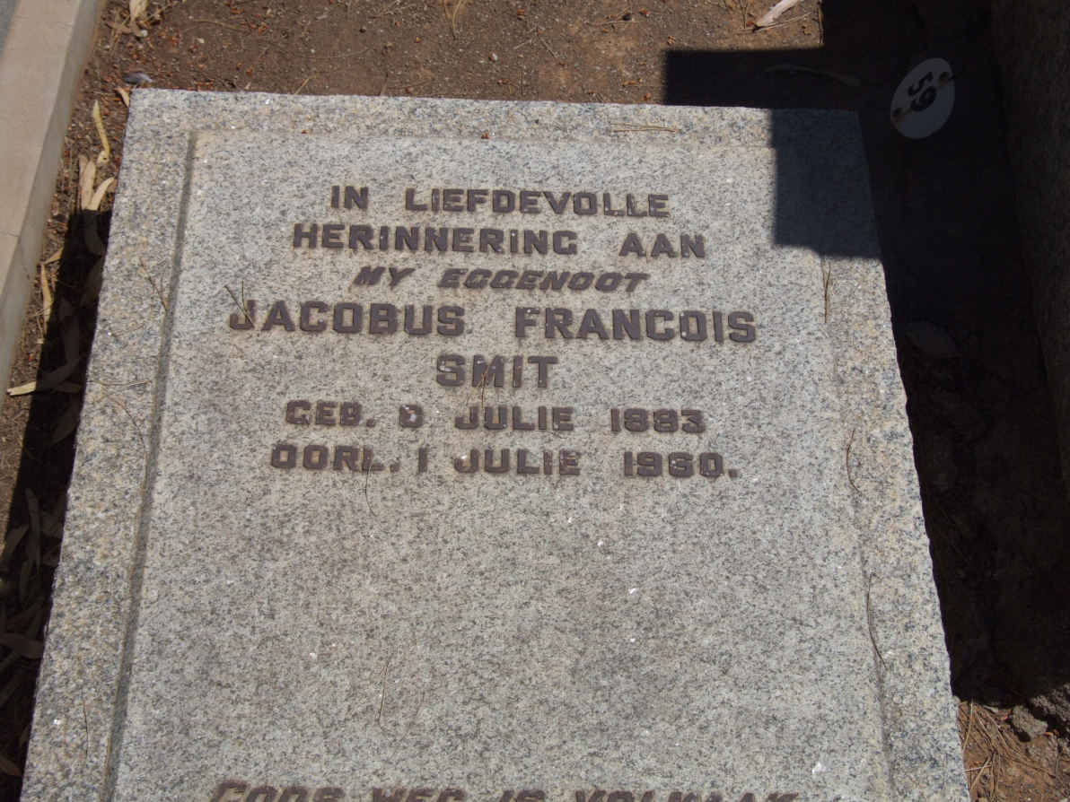 SMIT Jacobus Francois 1883-1960