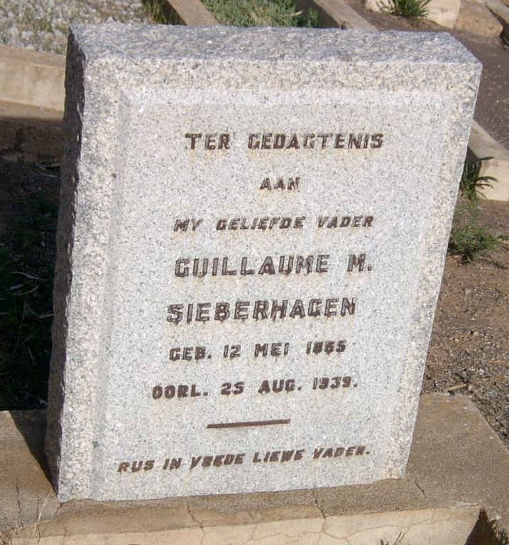 SIEBERHAGEN Guillaume M. 1865-1939