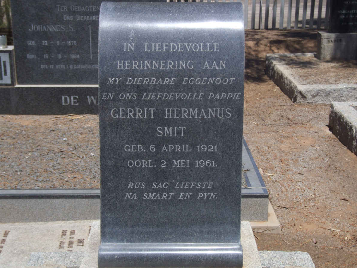 SMIT Gerrit Hermanus 1921-1961