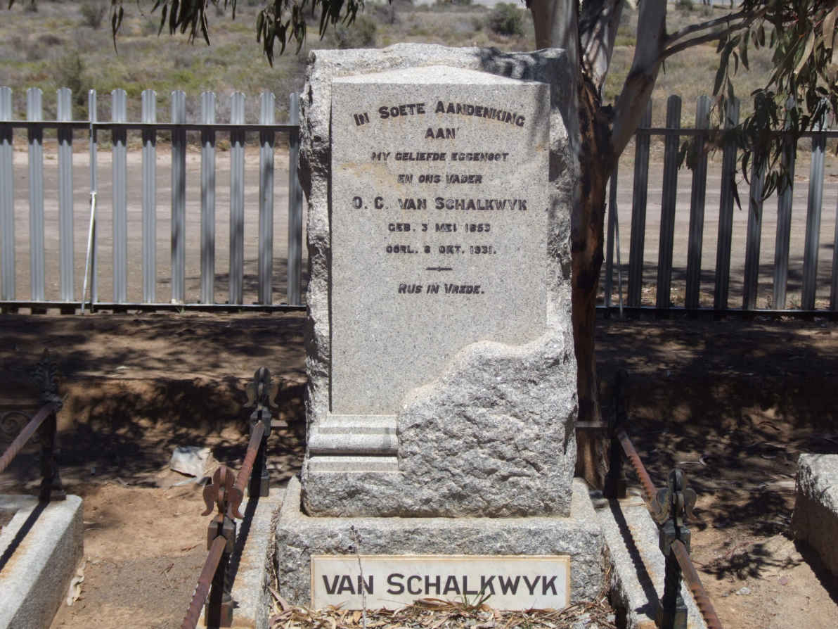 SCHALKWYK O.C., van 1852-1931