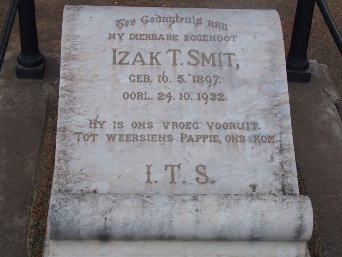 SMIT Izak T. 1897-1932