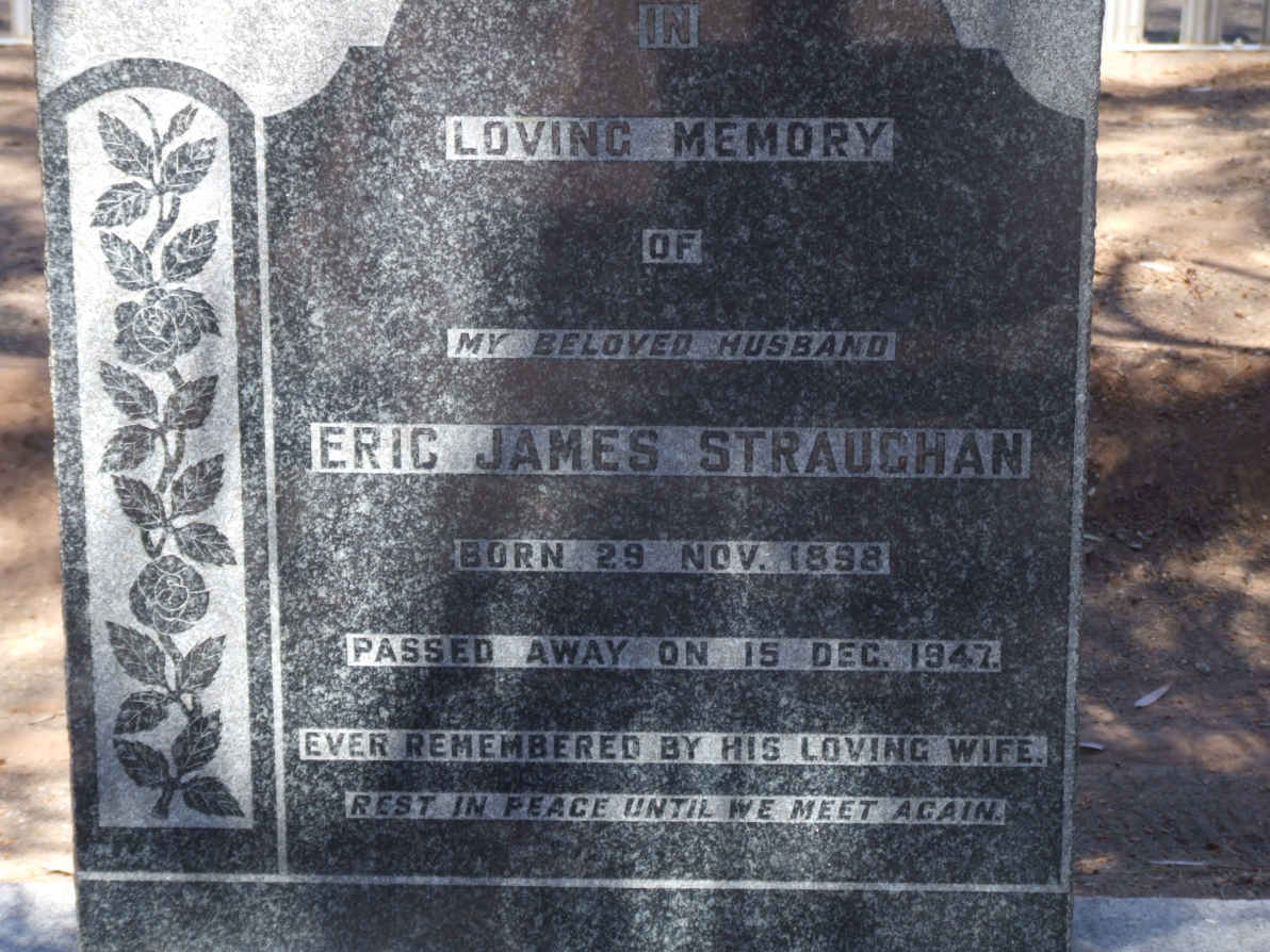 STRAUGHAN Eric James 1898-1947