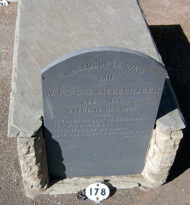 SIEBERHAGEN Infant 1897-1897