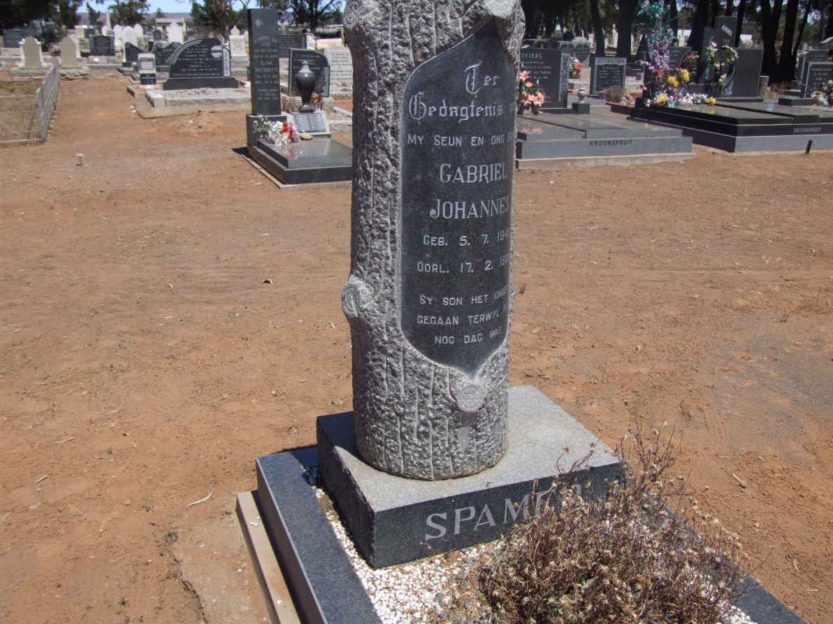 SPAMER Gabriel Johannes 1945-1969