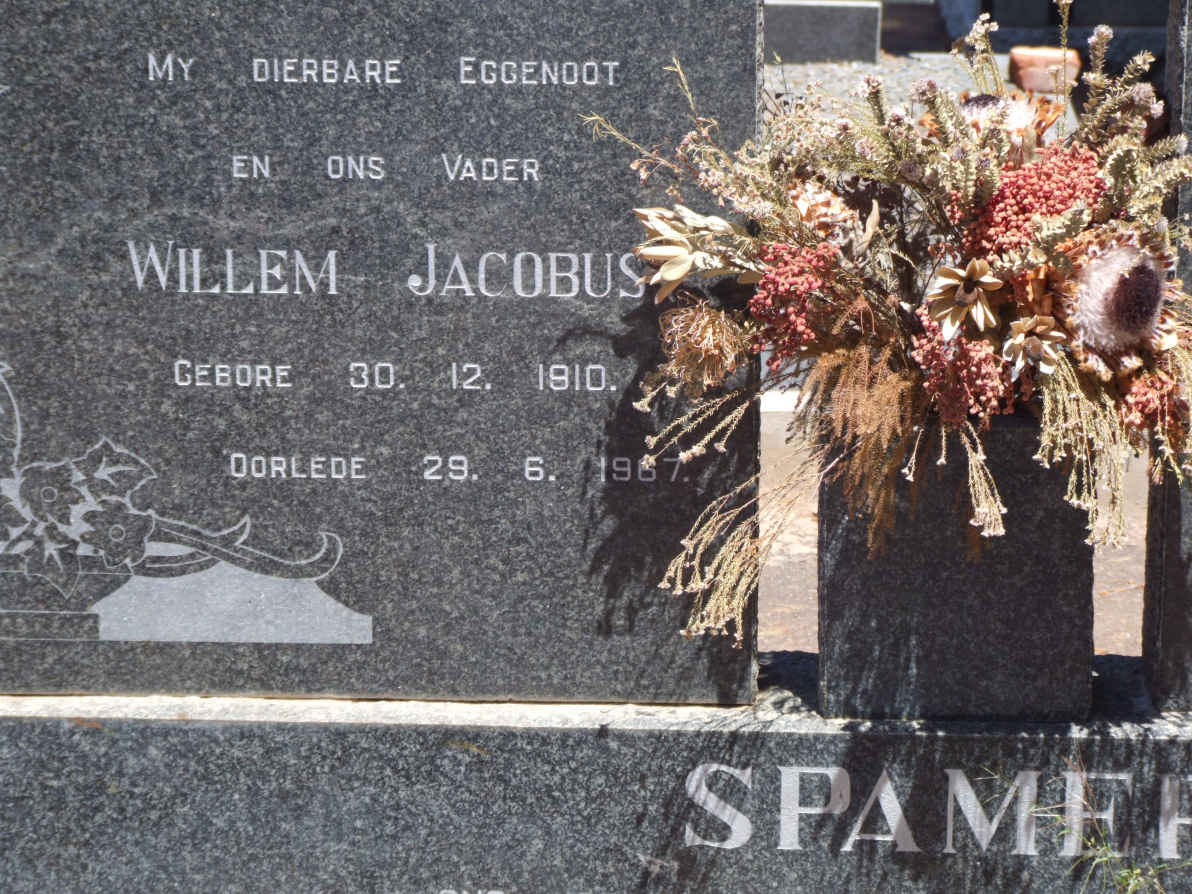 SPAMER Willem Jacobus 1910-1967 &amp; Cecilia Aletta KRIEL 1919-1993