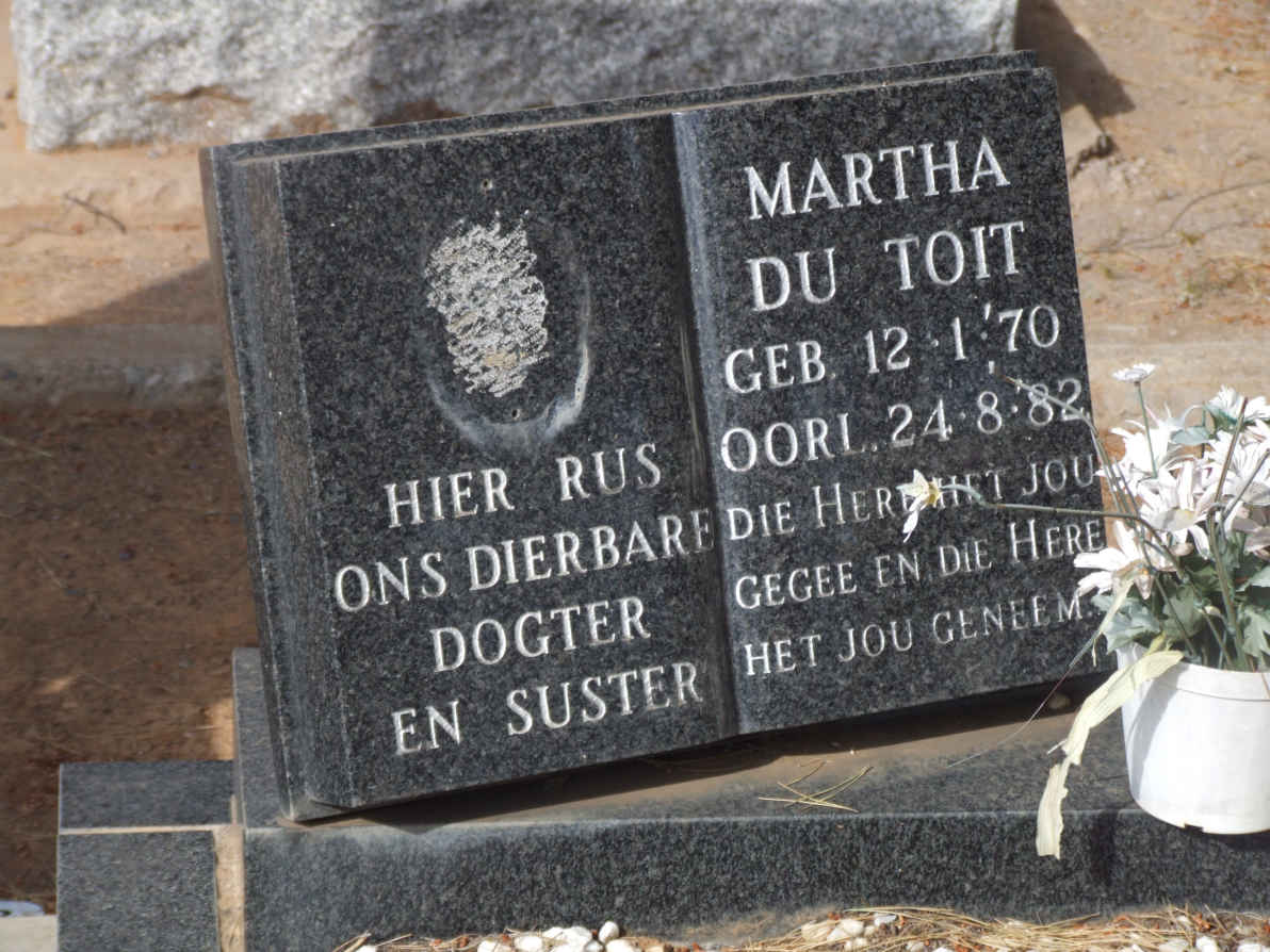 TOIT Martha, du 1970-1982