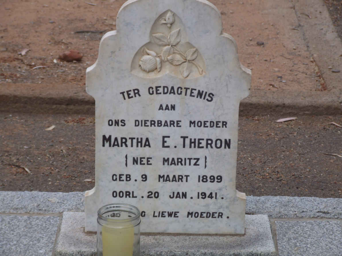 THERON Martha E. nee MARITZ 1899-1941