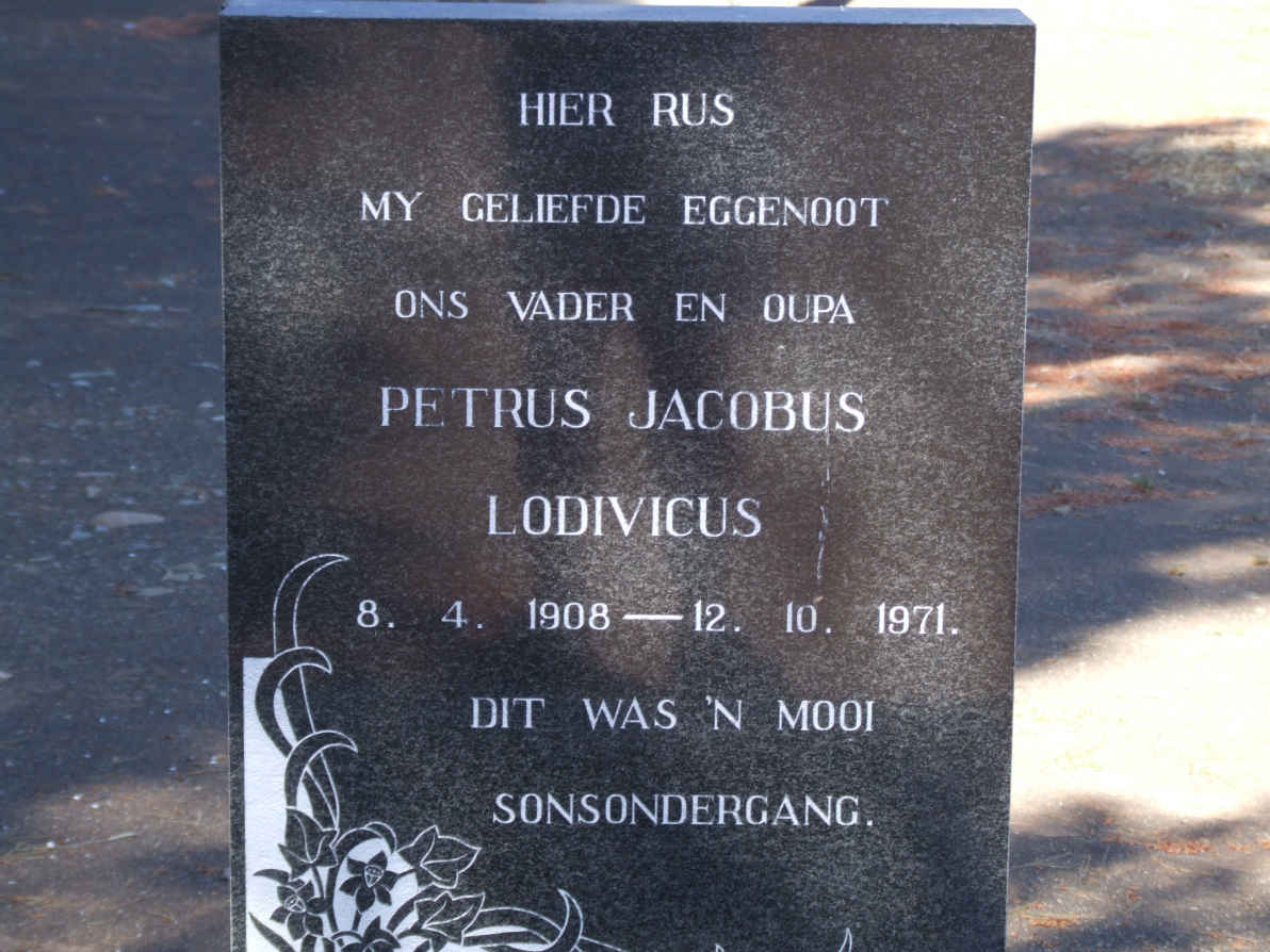 THERON Petrus Jacobus Lodivicus 1908-1971