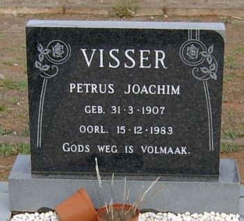 VISSER Petrus Joachim 1907-1983