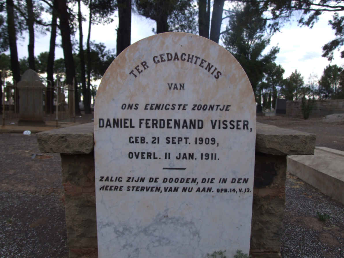VISSER Daniel Ferdenand 1909-1911