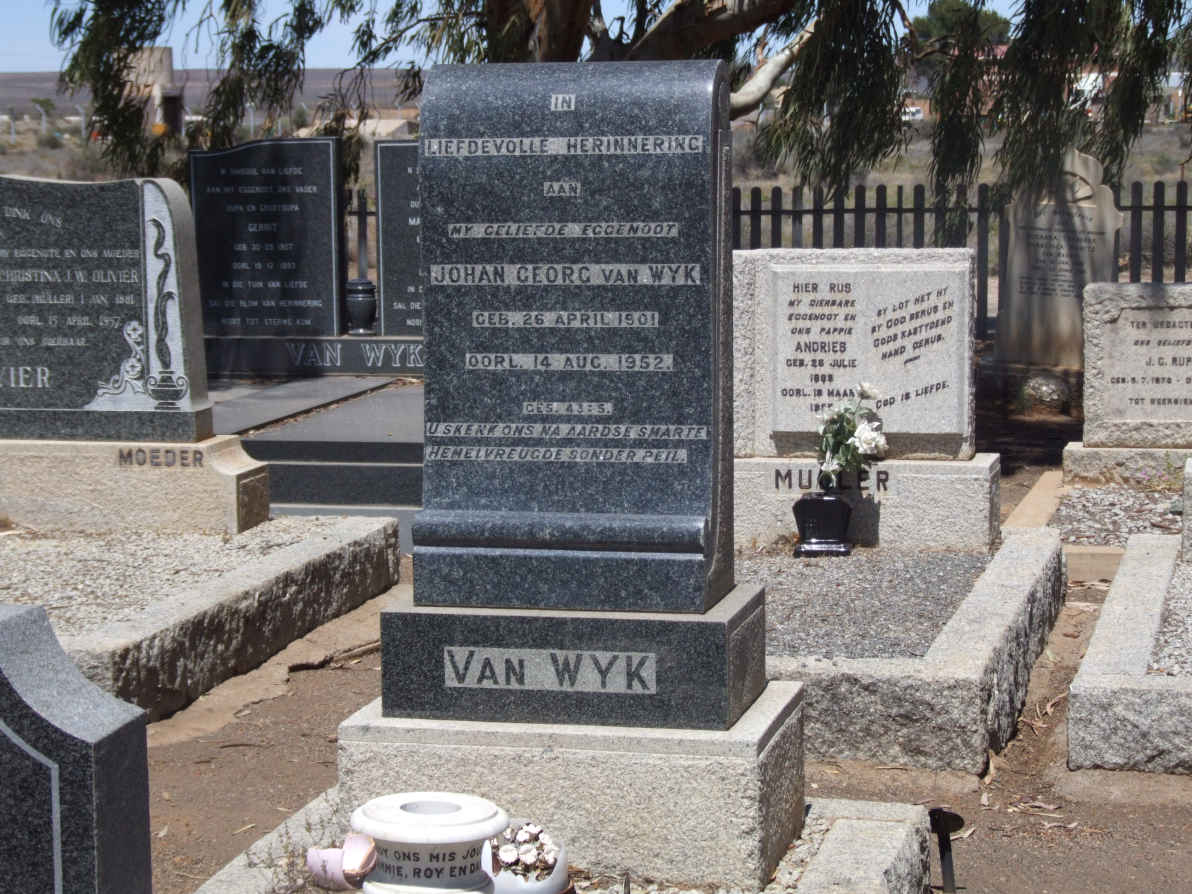 WYK Johan Georg, van 1901-1952