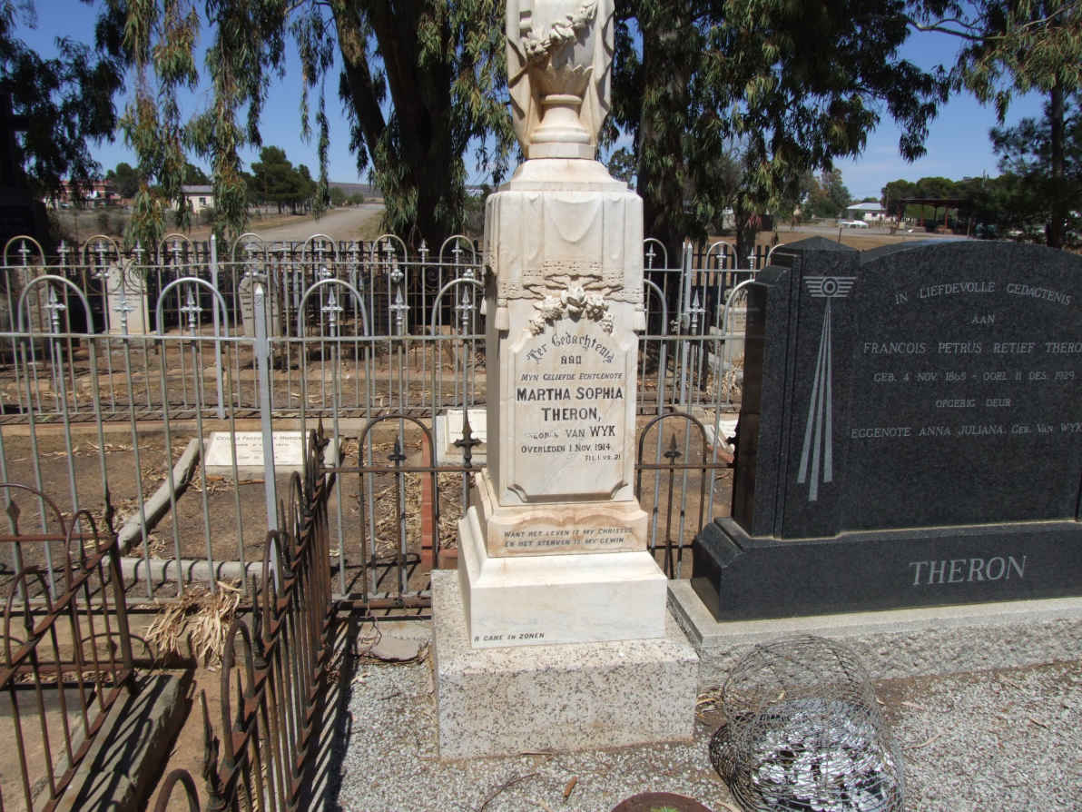 THERON Martha Sophia nee VAN WYK -1914