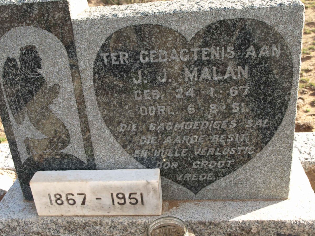 MALAN J.J. 1867-1951