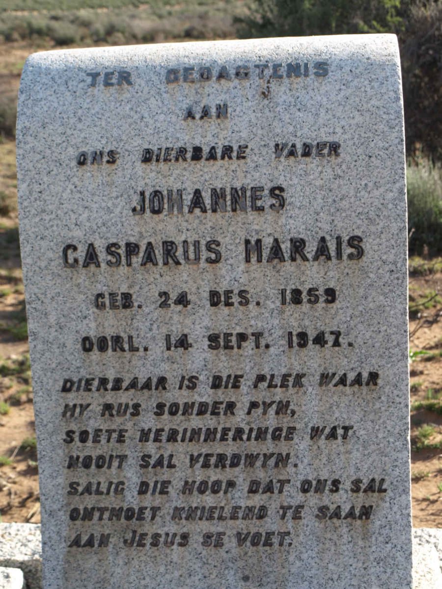 MARAIS Johannes Casparus 1859-1947