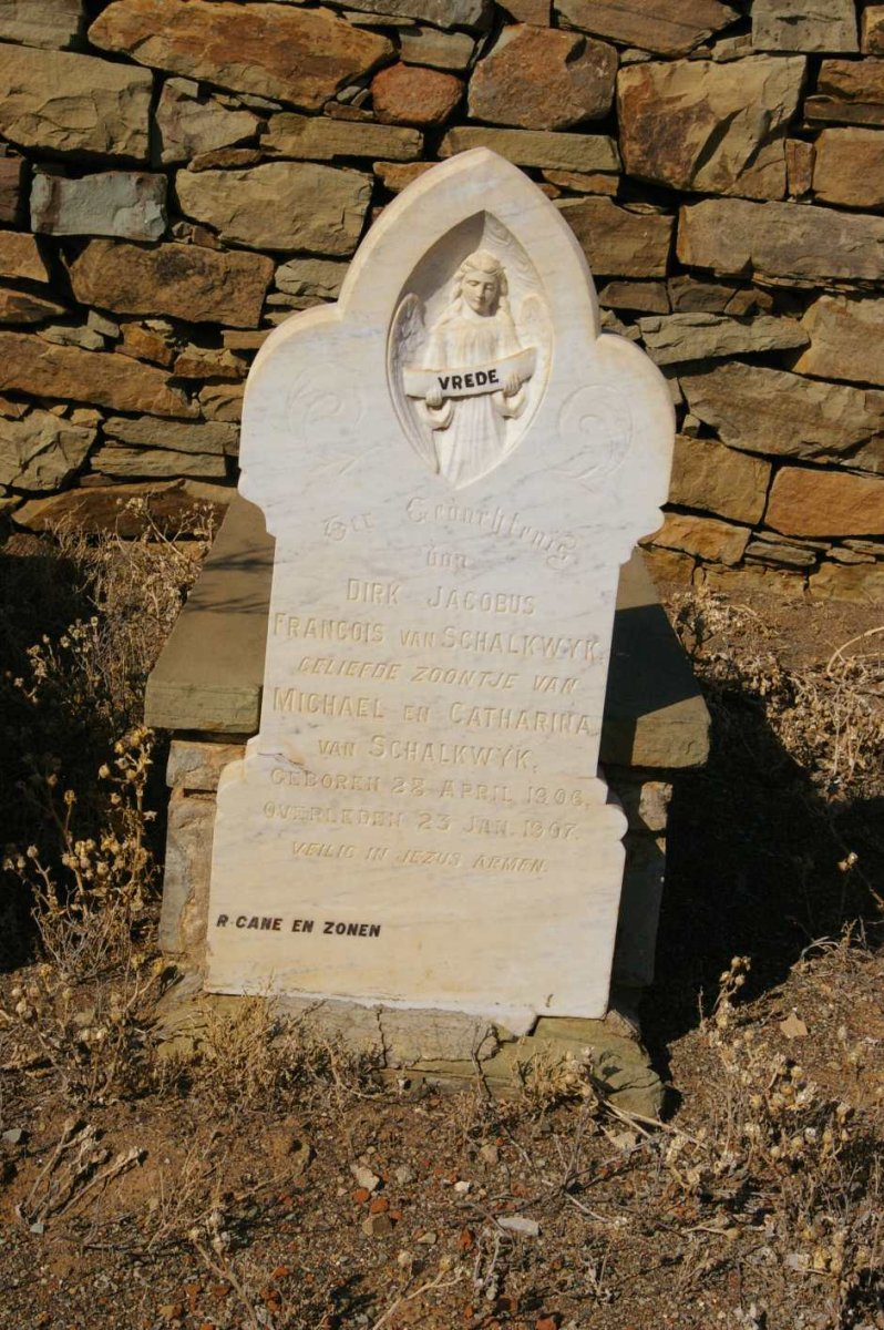 SCHALKWYK Dirk Jacobus Francois, van 1906-1907