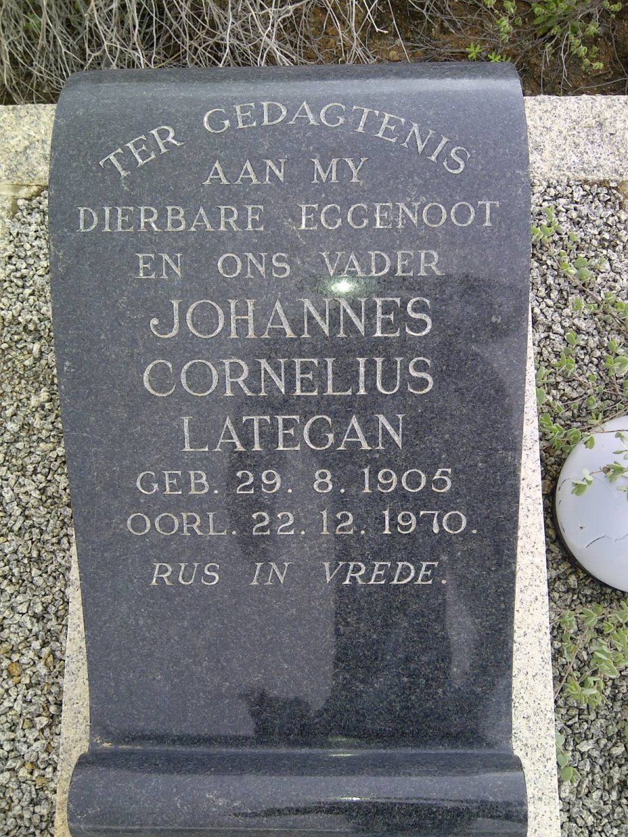 LATEGAN Johannes Cornelius 1905-1970