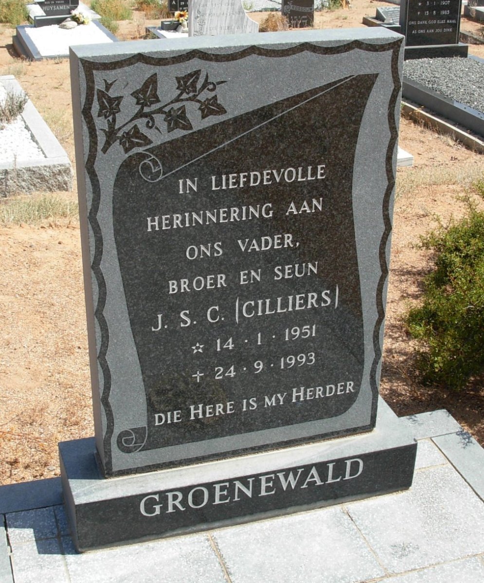 GROENEWALD J.S.C. 1951-1993