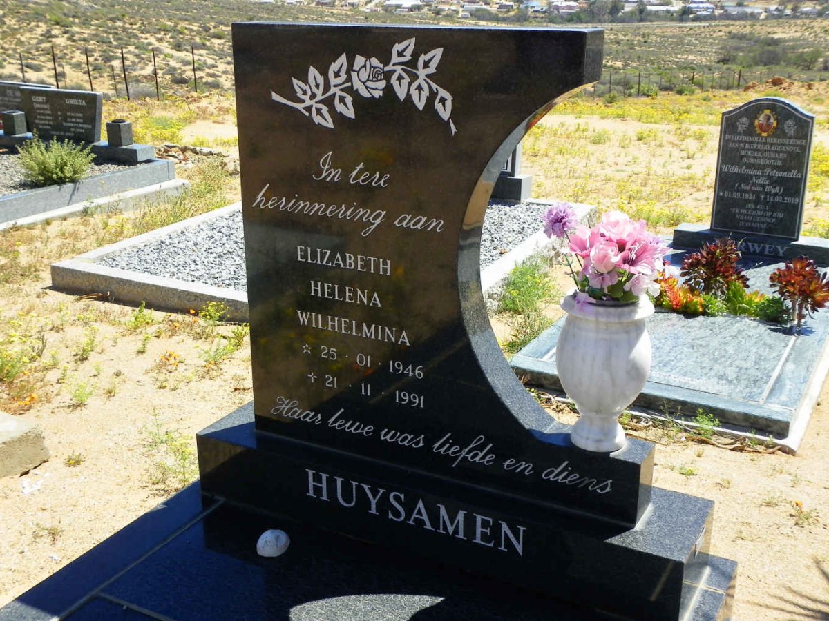 HUYSAMEN Elizabeth Helena Wilhelmina 1946-1991