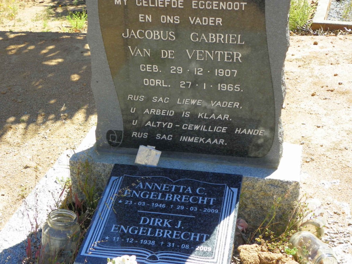 VENTER Jacobus Gabriel, van de 1907-1965
