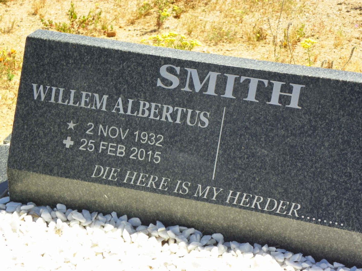 SMITH Willem Albertus 1932-2015