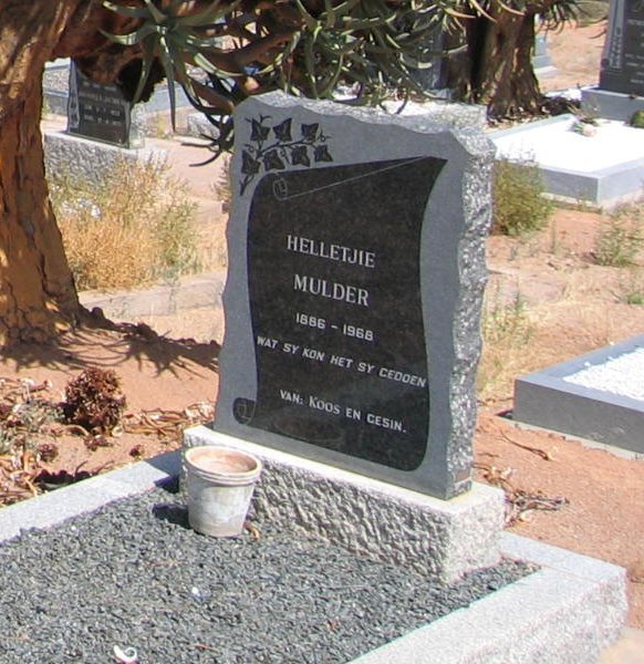 MULDER Helletjie 1886-1968