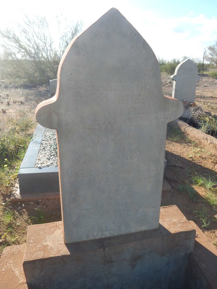 CRAFFORD Marthina Hester nee NAUDE 1872-1935