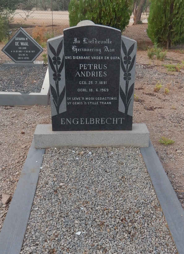 ENGELBRECHT Petrus Andries 1891-1969 &amp; Anna Catharina STRAUSS 1904-1965