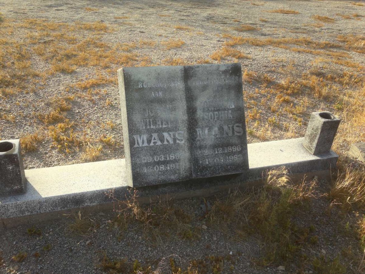MANS Johannes Wilhelm 1892-197? &amp; Johanna Sophia 1896-1983