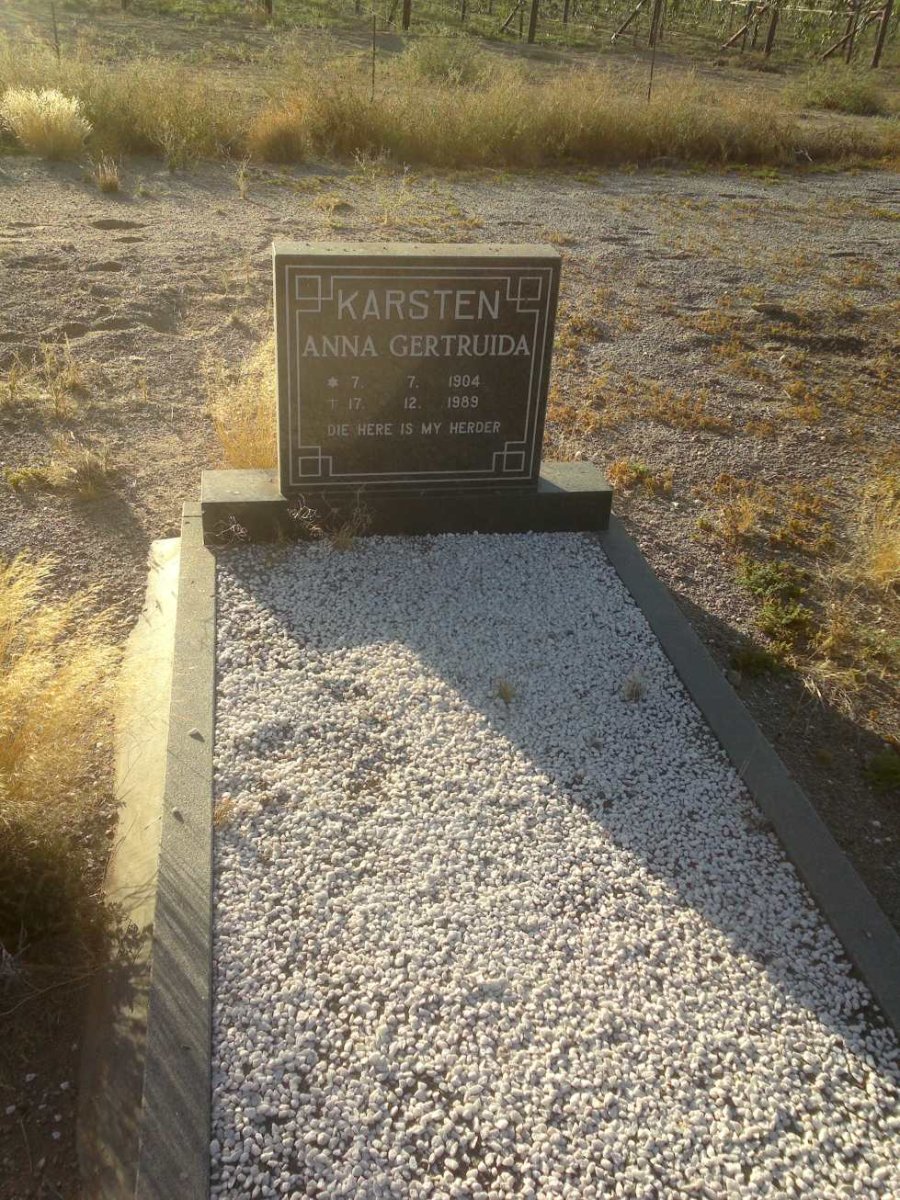 KARSTEN Anna Gertruida 1904-1989