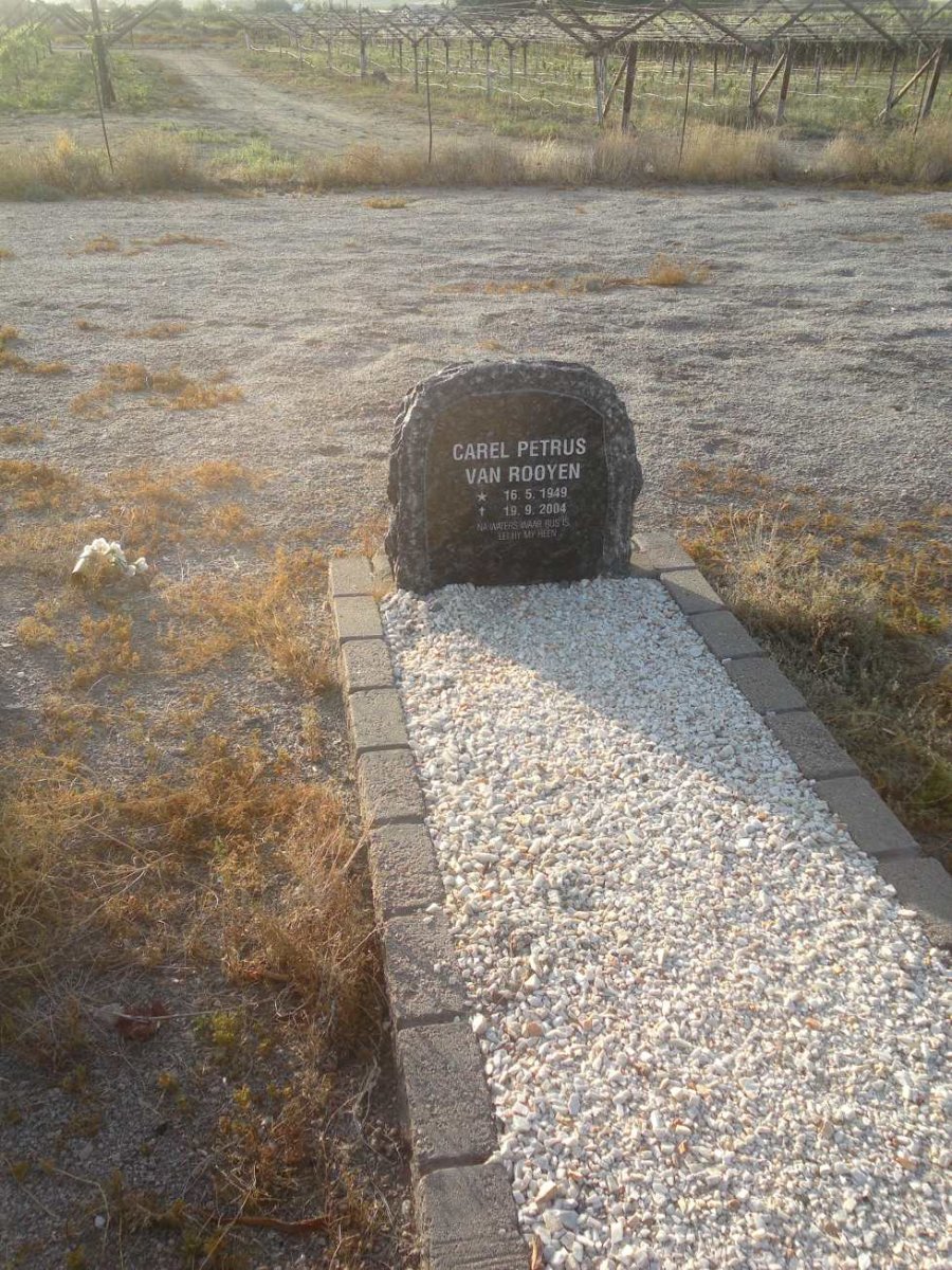 ROOYEN Carel Petrus, van 1949-2004