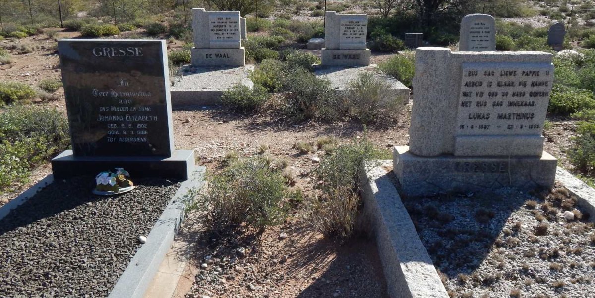 GRESSE Lukas Marthinus 1897-1953 &amp; Johanna Elizabeth 1902-1986