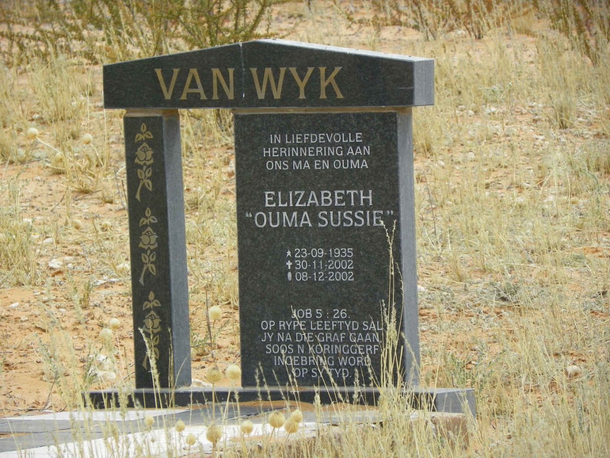 WYK Elizabeth, van 1935-2002