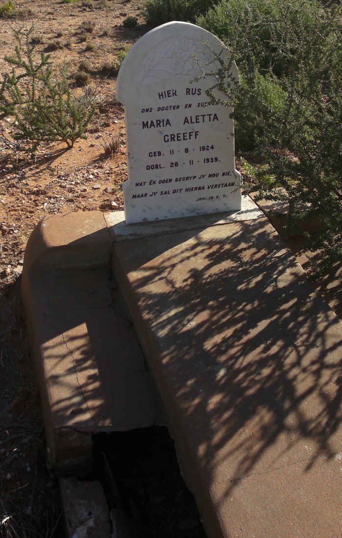 GREEFF Maria Aletta 1924-1939