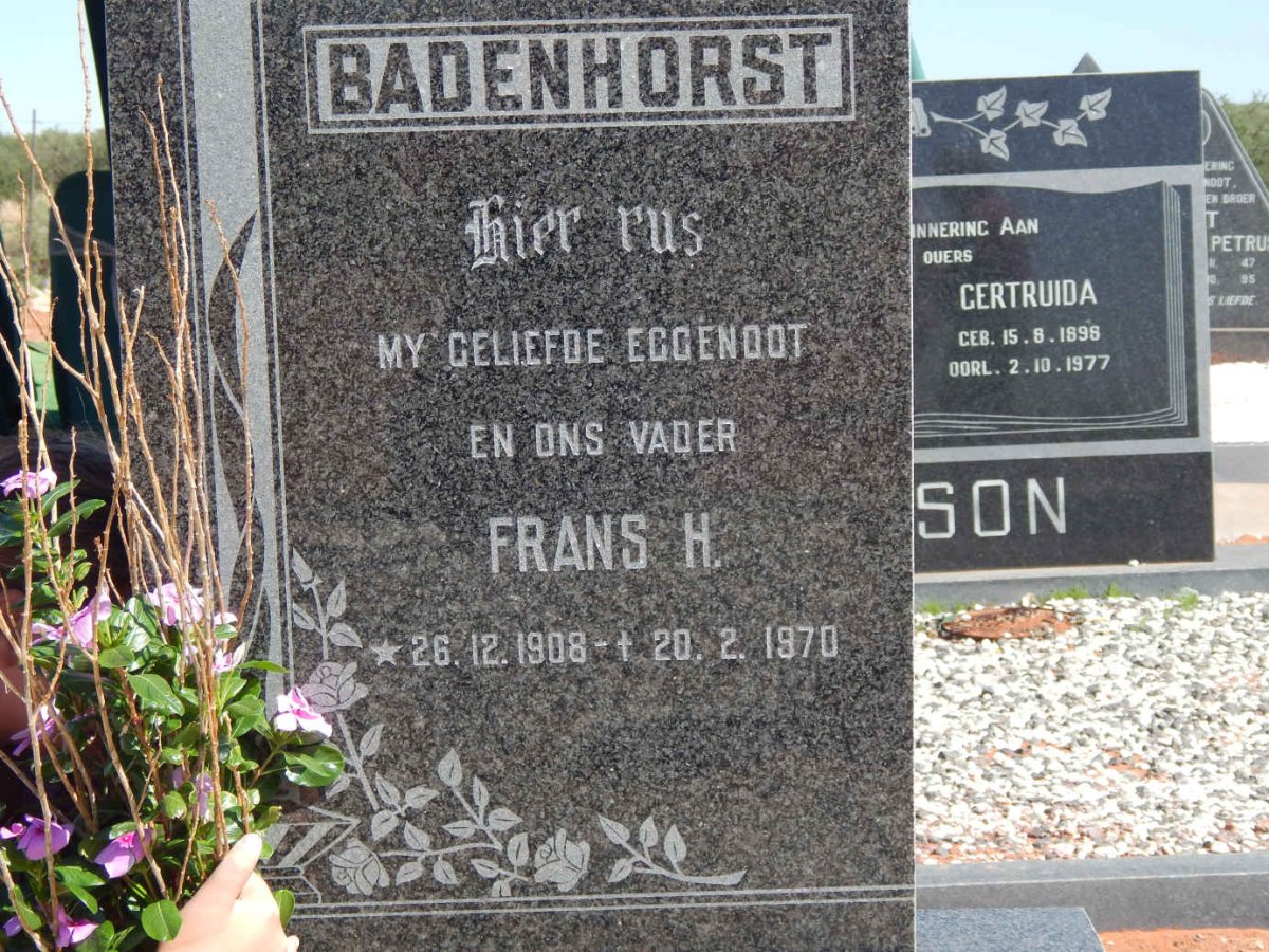 BADENHORST Frans H. 1908-1970