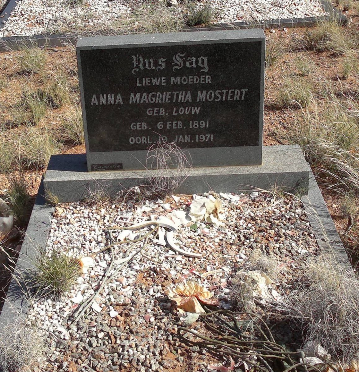 MOSTERT Anna Magrietha nee LOUW 1891-1971