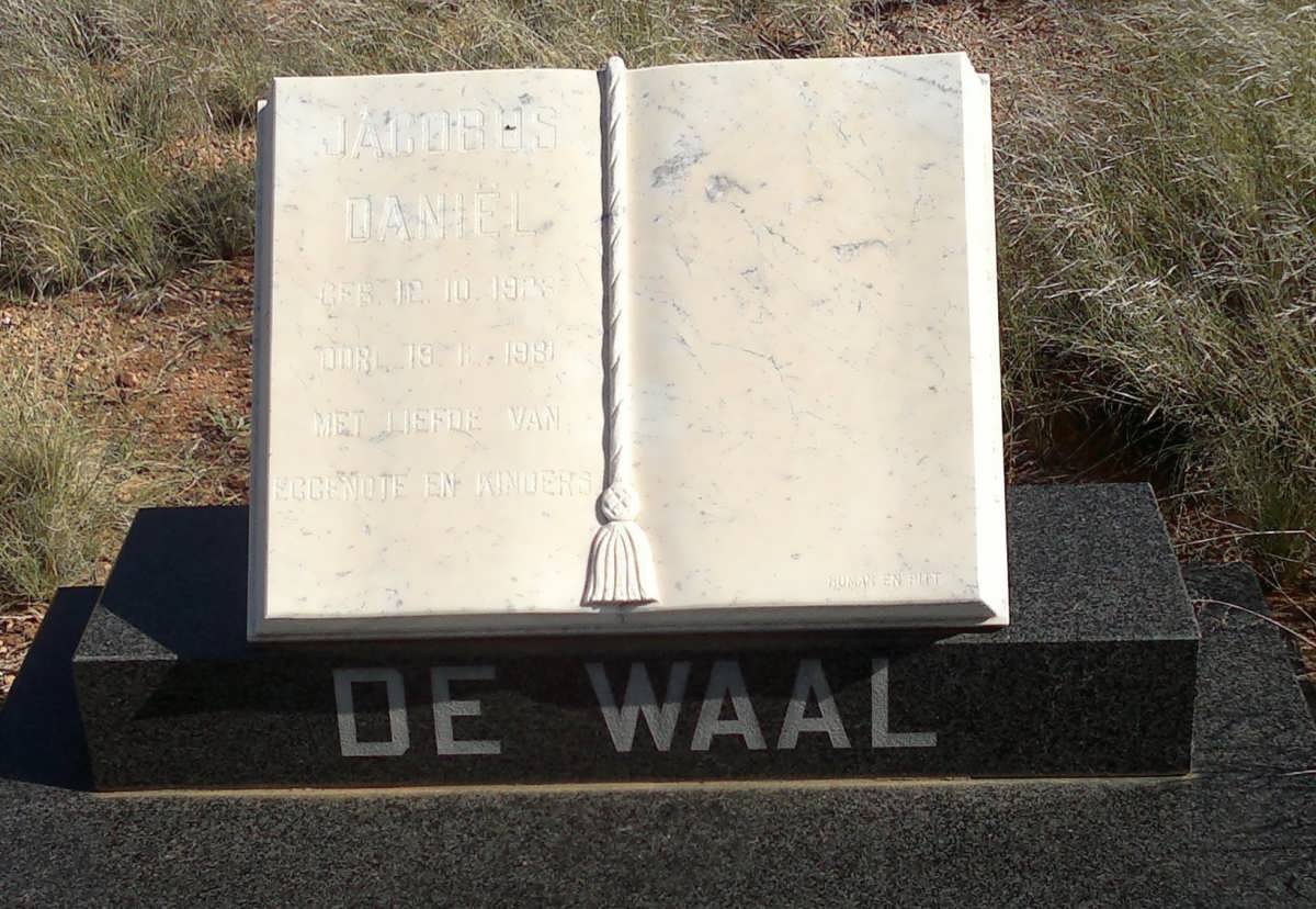 WAAL Jacobus Daniel, de 1928-1991