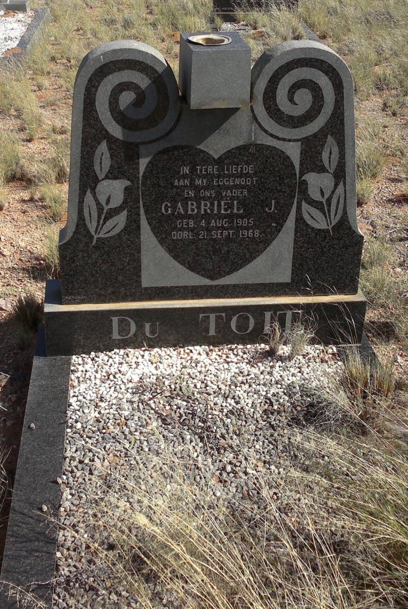 TOIT Gabriel J., du 1905-1968