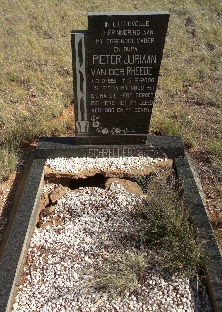 SCHREUDER Pieter Juriaan van der Rheede 1951-2000