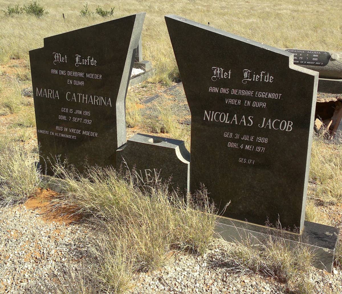NEL Nicolaas Jacob 1908-1971 &amp; Maria Catharina 1915-1992