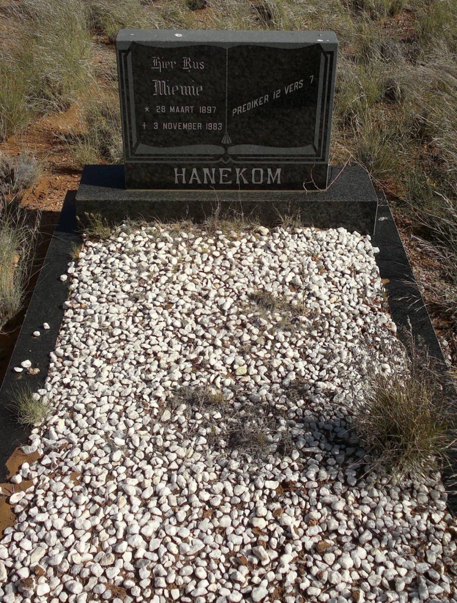 HANEKOM Miemie 1897-1983
