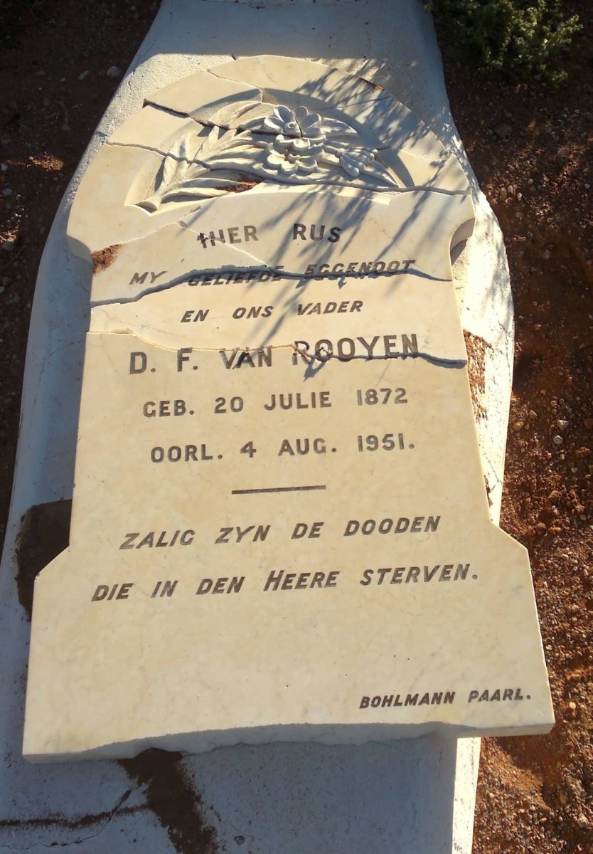 ROOYEN D.F., van 1872-1951