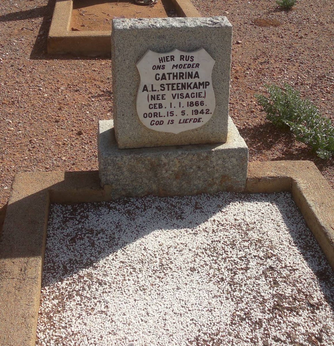 STEENKAMP Cathrina A.L. nee VISAGIE 1866-1942