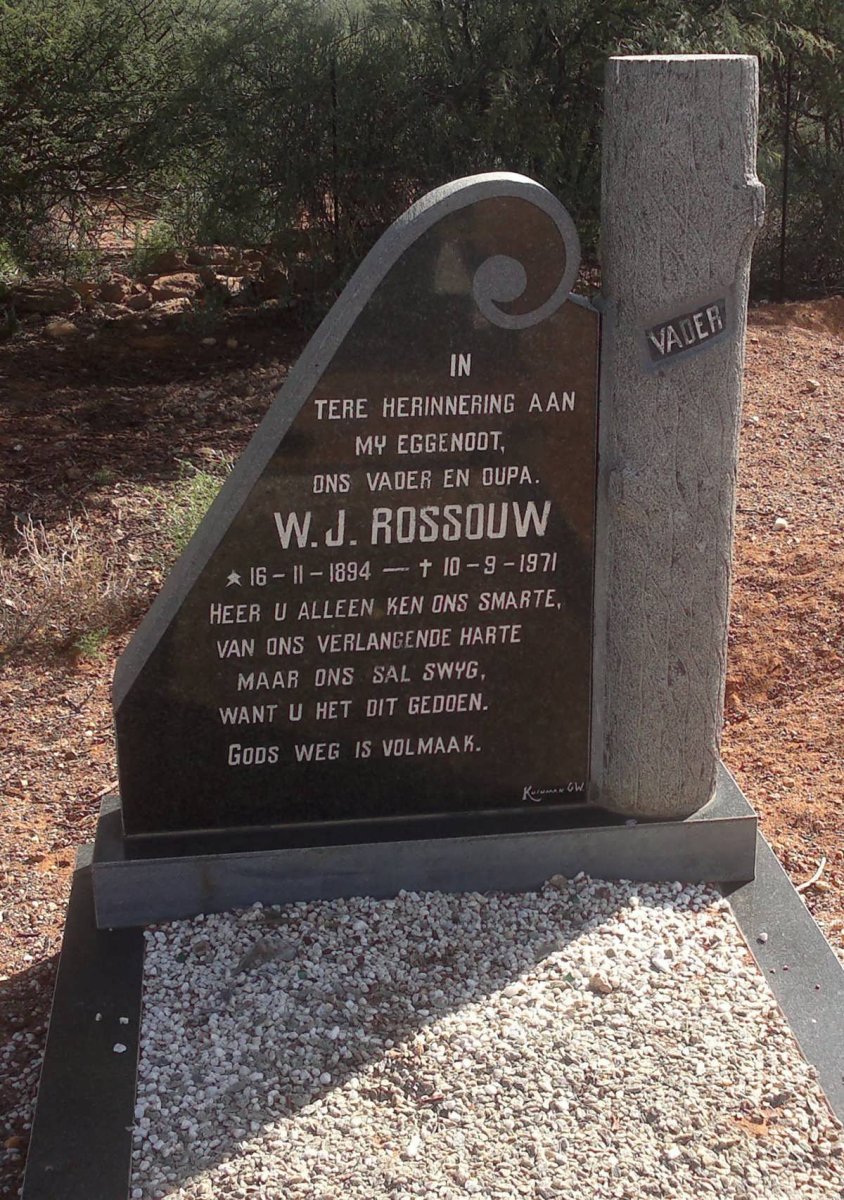 ROSSOUW W.J. 1894-1971