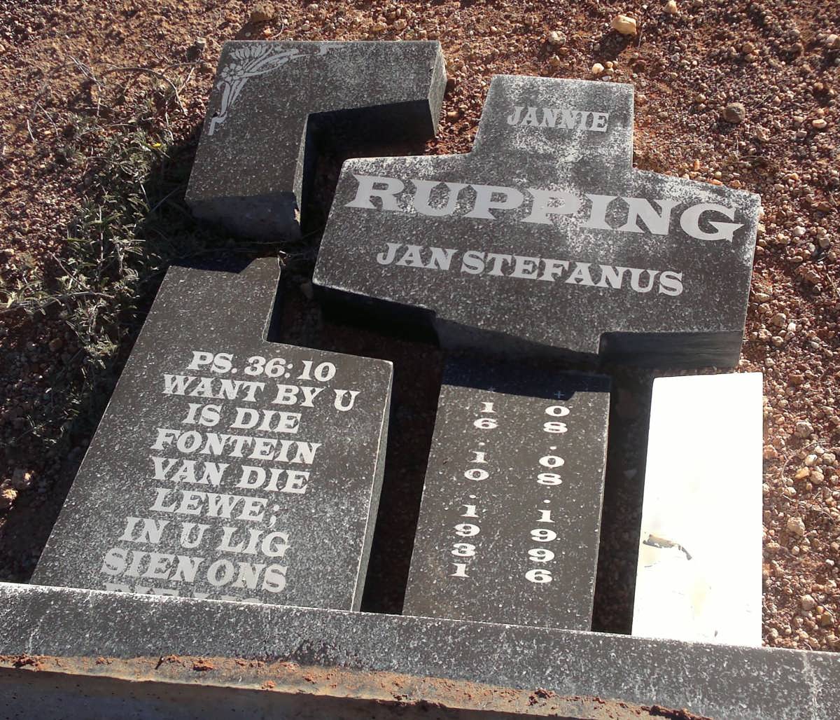 RUPPING Jan Stephanus 1931-1996