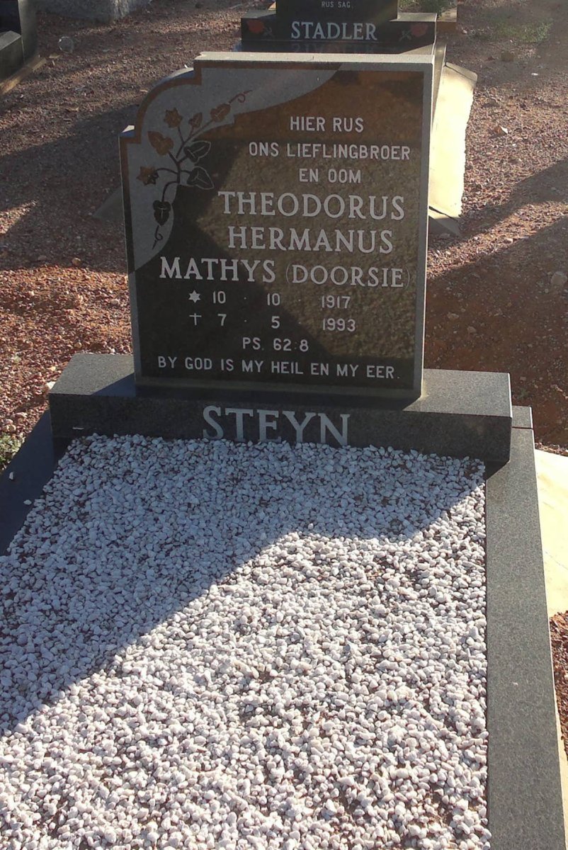 STEYN Theodorus Hermanus Mathys 1917-1993