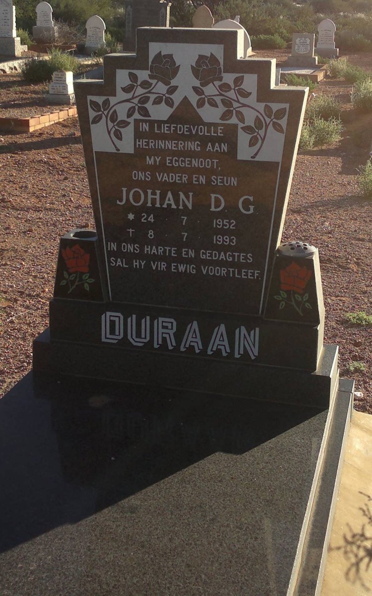 DURAAN Johan D.G. 1952-1993