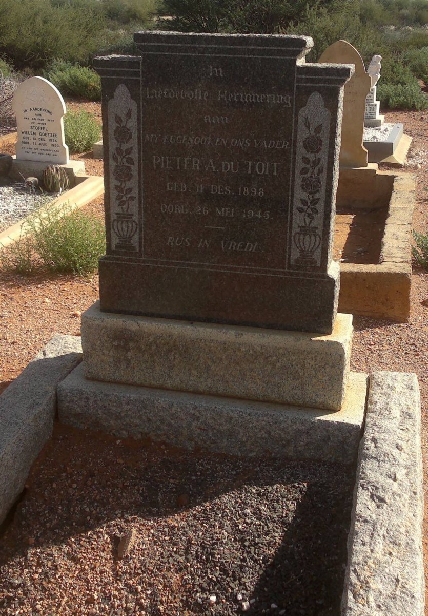 TOIT Pieter A., du 1898-1945