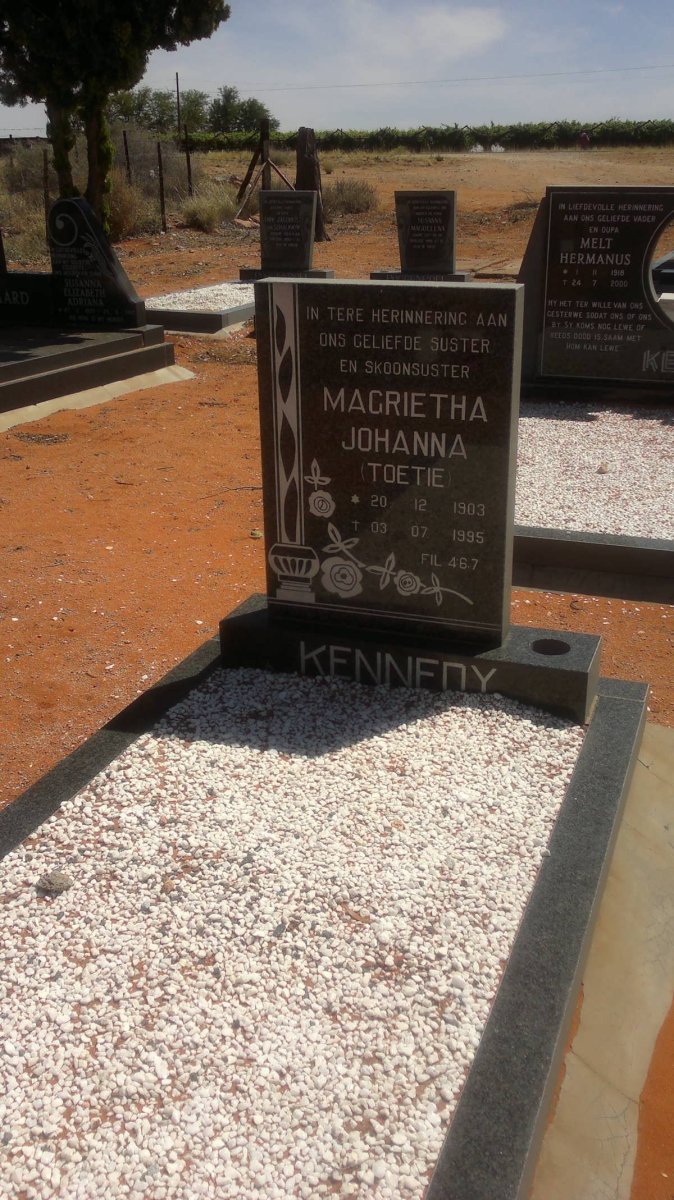 KENNEDY Magrietha Johanna 1903-1995 