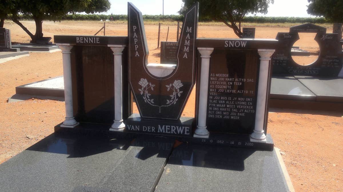 MERWE Bennie, van der &amp; Snow 1952-2000