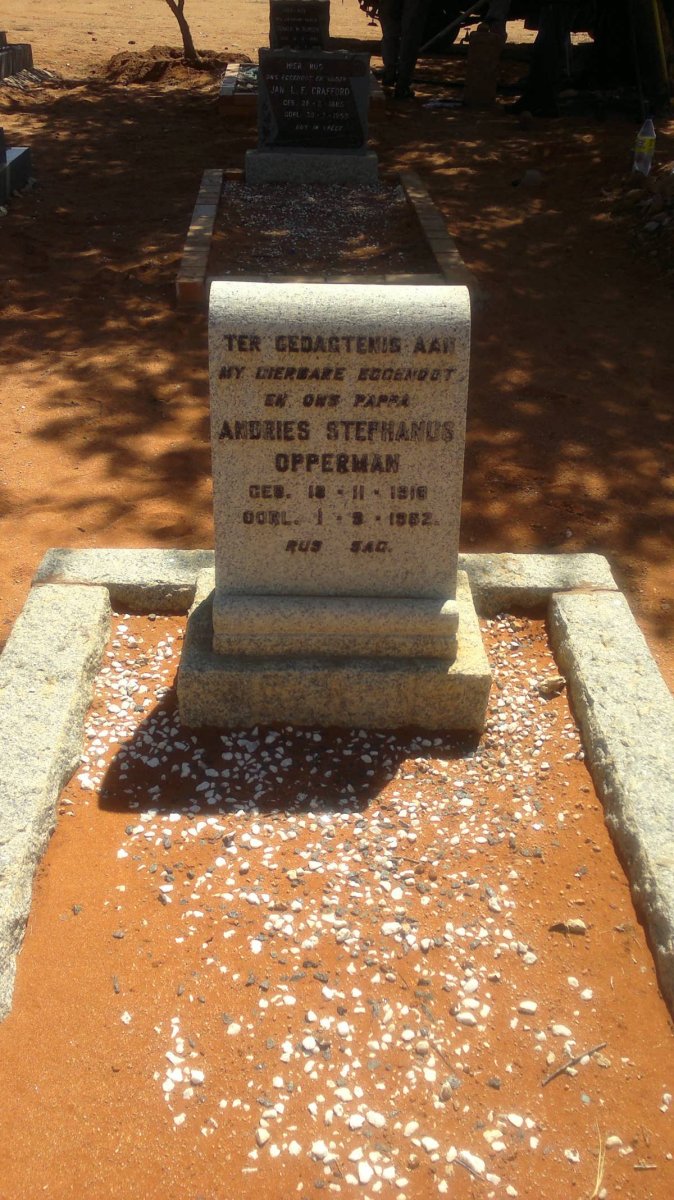 OPPERMAN Andries Stephanus 191?-1962
